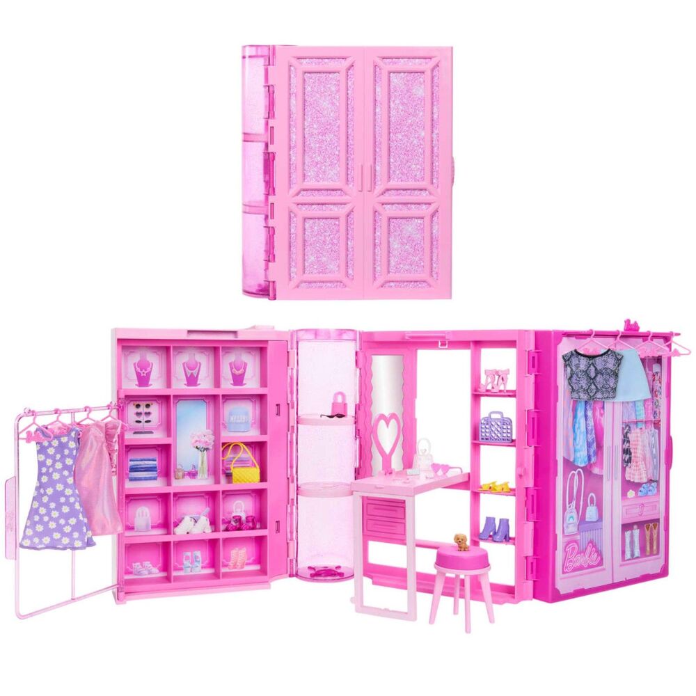 Barbie Dream Closet Playset 3ft Wide 25+ Pieces Mattel HXD59 Sealed Case
